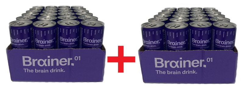 Brainer Suplement diety w płynie gazowany znów w Mega Promocji Nie przegap okazji! Kup zgrzewkę napoju, a drugą zgrzewkę zgarnij GRATIS! Najlepiej spożyć przed końcem 08.2026 r.